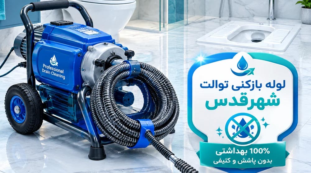 بهترین روش باز کردن لوله توالت ایرانی و فرنگی بدون کثیف کاری در شهرقدس