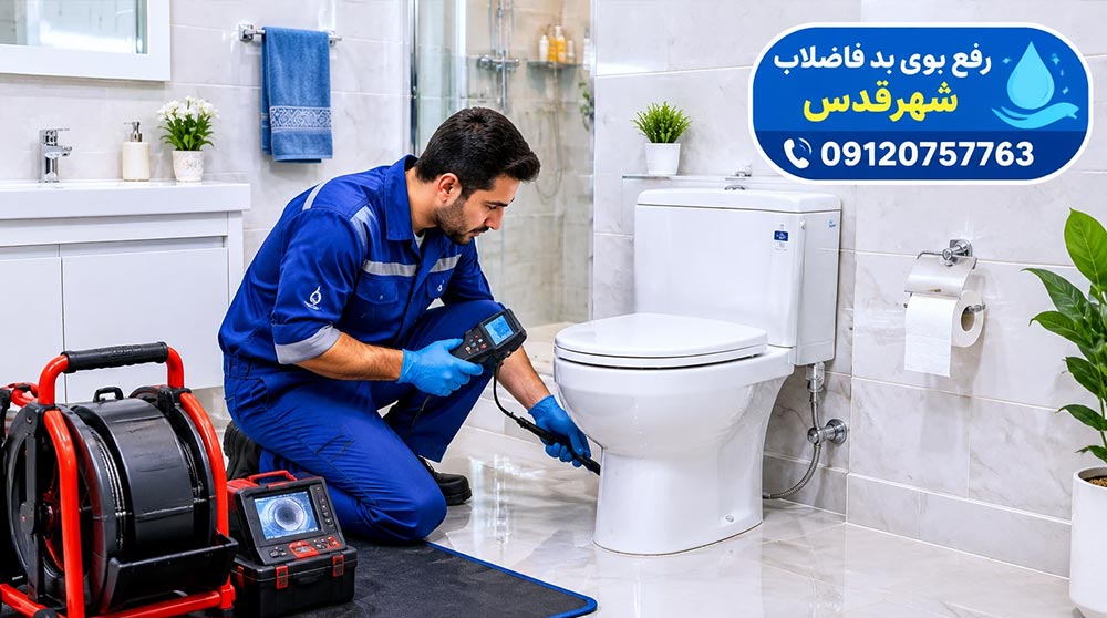 رفع بوی بد فاضلاب در شهرقدس - لوله بازکنی پاک